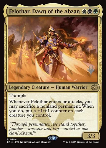Felothar, Dawn of the Abzan