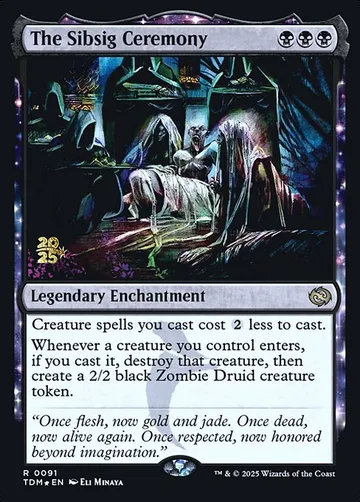 The Sibsig Ceremony 91s, carta de Magic: The Gathering de Tarkir: Dragonstorm Promos
