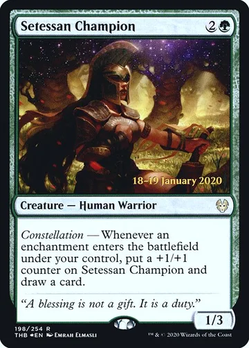 Setessan Champion 198s, carta de Magic: The Gathering de Theros Beyond Death Promos