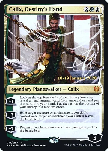 Calix, Destiny's Hand 211s, carta de Magic: The Gathering de Theros Beyond Death Promos