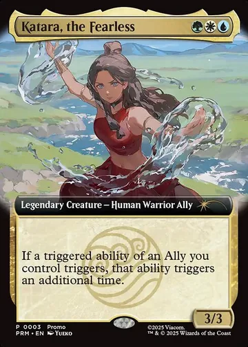 Katara, the Fearless 2025-3, carta de Magic: The Gathering de URL/Convention Promos