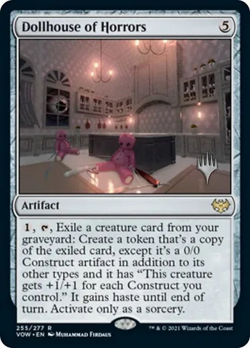 Dollhouse of Horrors 255p, carta de Magic: The Gathering de Innistrad: Crimson Vow Promos