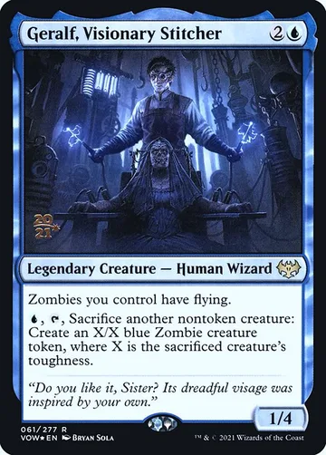 Geralf, Visionary Stitcher 61s