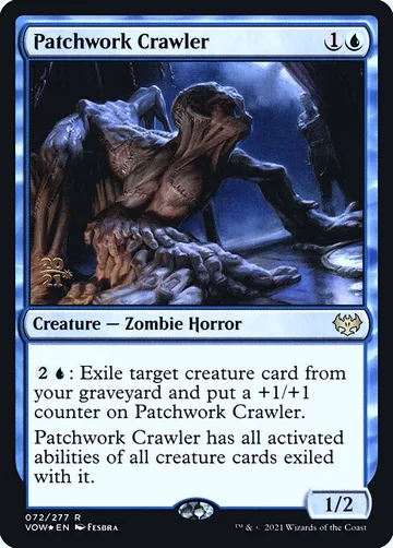 Patchwork Crawler 72s, carta de Magic: The Gathering de Innistrad: Crimson Vow Promos