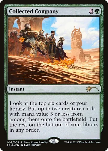 Collected Company 2, carta de Magic: The Gathering de Wizards Play Network 2021