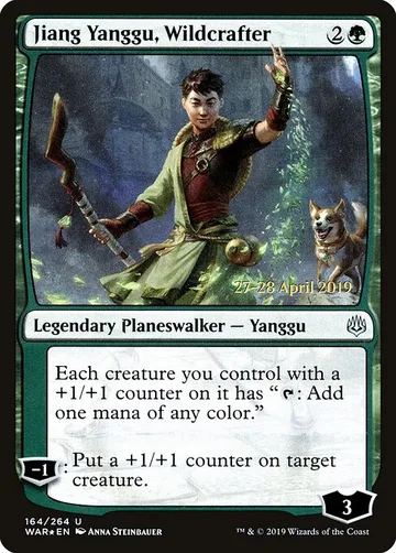 Jiang Yanggu, Wildcrafter 164s, carta de Magic: The Gathering de War of the Spark Promos