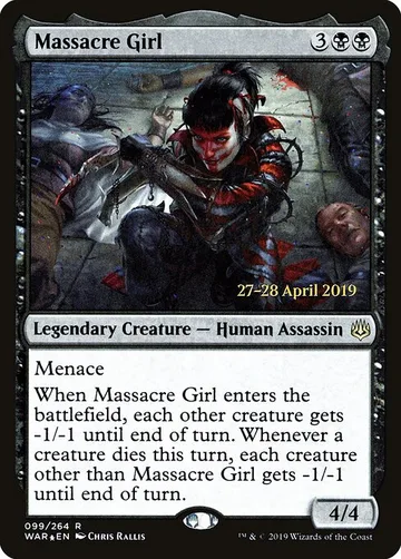 Massacre Girl 99s, carta de Magic: The Gathering de War of the Spark Promos
