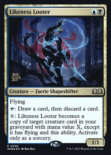 Likeness Looter 208s, carta de Magic: The Gathering de Wilds of Eldraine Promos