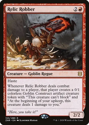 Relic Robber 153p, carta de Magic: The Gathering de Zendikar Rising Promos