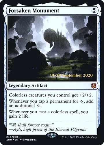 Forsaken Monument 244s, carta de Magic: The Gathering de Zendikar Rising Promos