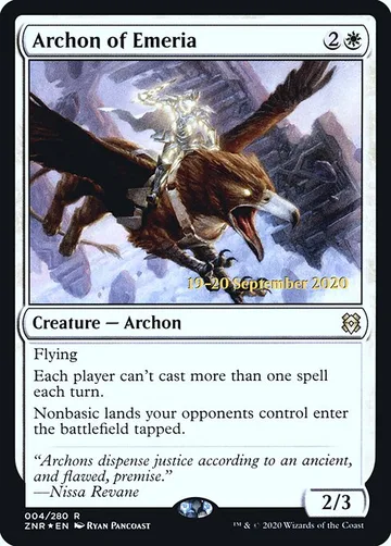Archon of Emeria 4s, carta de Magic: The Gathering de Zendikar Rising Promos