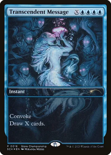 Transcendent Message 16, carta de Magic: The Gathering de Store Championships
