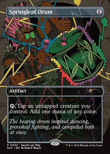Springleaf Drum 22, carta de Magic: The Gathering de Secret Lair Promo