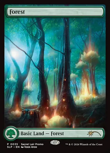 Forest 35, carta de Magic: The Gathering de Secret Lair Promo