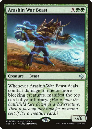 Arashin War Beast 123, carta de Magic: The Gathering de Ugin's Fate