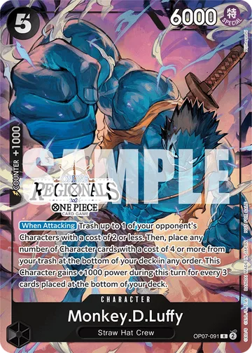 Monkey.D.Luffy OP07-091 · P1, carta de One Piece de Otros productos