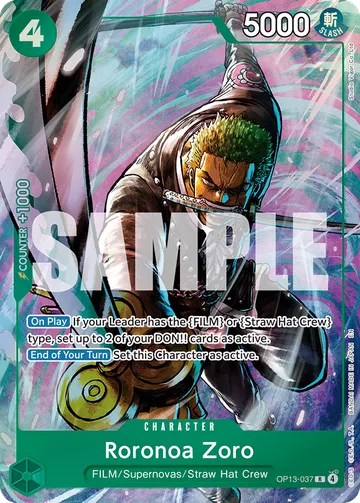 Roronoa Zoro OP13-037 · P2