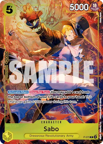 Sabo P-073 · P1, carta de One Piece de Otros productos