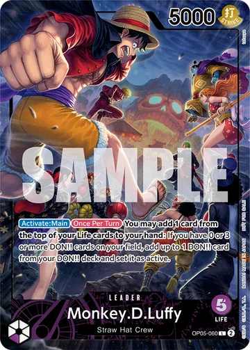 Monkey.D.Luffy OP05-060 · P2, carta de One Piece de Promos