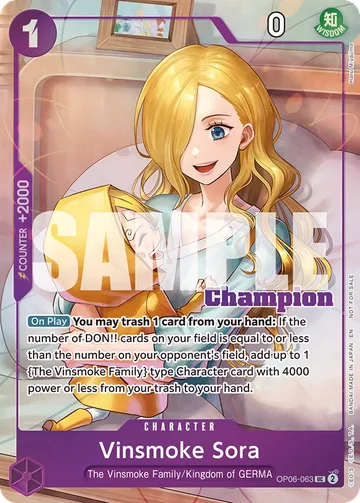 Vinsmoke Sora OP06-063 · P4