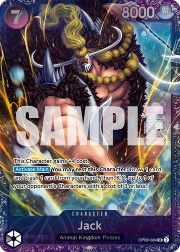 Jack OP08-084 · P2, carta de One Piece de Promos