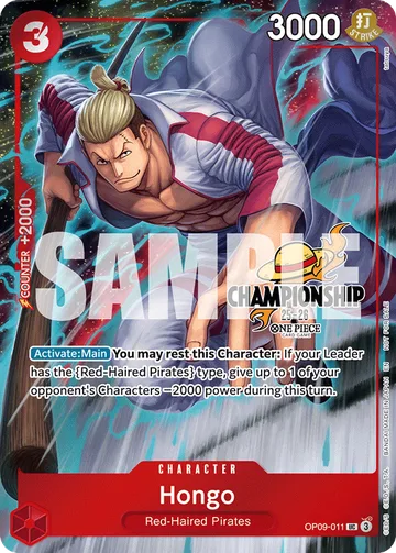 Hongo OP09-011 · P3, carta de One Piece de Promos