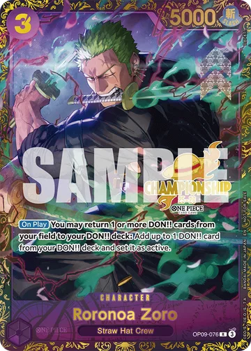 Roronoa Zoro OP09-076 · P1
