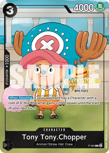 Tony Tony.Chopper P-065 · P1, carta de One Piece de Promos