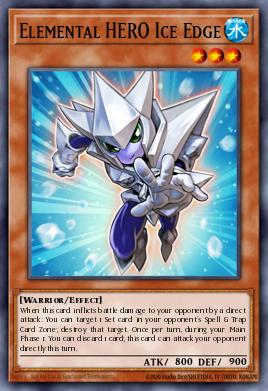 HÉROE Elemental Ice Edge AP01-018, carta de Yu-Gi-Oh! de Astral Pack One