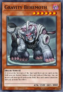 Gravity Behemoth CP08-001, carta de Yu-Gi-Oh! de Champion Pack: Game Eight