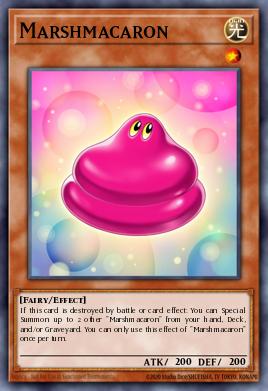 Marshmacarón MVP1-013, carta de Yu-Gi-Oh! de Yu-Gi-Oh! The Dark Side of Dimensions Movie Pack