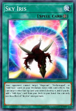 Iris del Cielo OP03-009, carta de Yu-Gi-Oh! de OTS Tournament Pack 3