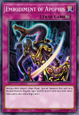 Encarnación de Apophis SP1-003, carta de Yu-Gi-Oh! de Cybernetic Revolution Sneak Peek Participation Card