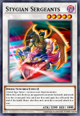 Sargentos Estigios WC10-003, carta de Yu-Gi-Oh! de Yu-Gi-Oh! 5D's World Championship 2010: Reverse of Arcadia promotional cards