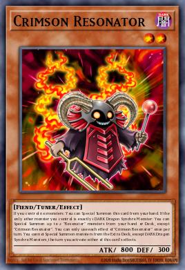 Resonador Carmesí SDCK-008, carta de Yu-Gi-Oh! de Structure Deck: The Crimson King