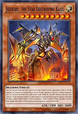 Jizukiru, el Kaiju Destructor de Estrellas SDCS-019, carta de Yu-Gi-Oh! de Structure Deck: Cyber Strike