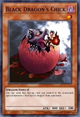 Cría de Dragón Negro SDDC-007, carta de Yu-Gi-Oh! de Dragons Collide Structure Deck