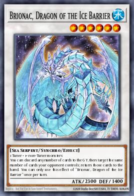 Brionac, Dragón de la Barrera de Hielo SDFC-043, carta de Yu-Gi-Oh! de Structure Deck: Freezing Chains
