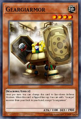 Engranajiarmadura SDGR-008, carta de Yu-Gi-Oh! de Geargia Rampage Structure Deck