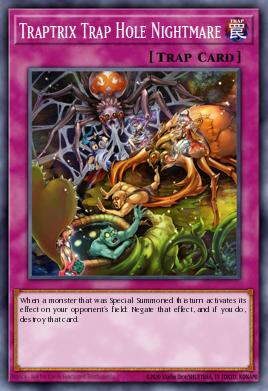 Pesadilla del Agujero Trampa de la Atrapadora SDPL-033, carta de Yu-Gi-Oh! de Structure Deck: Powercode Link