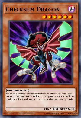 Dragón Checksum SDRR-006, carta de Yu-Gi-Oh! de Structure Deck: Rokket Revolt