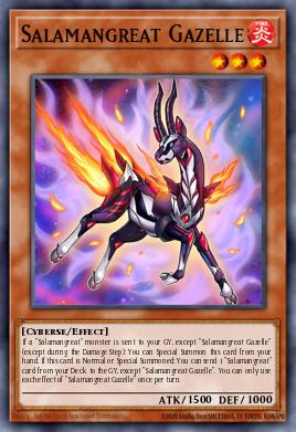 Salamangrande Gacela SDSB-003, carta de Yu-Gi-Oh! de Structure Deck: Soulburner