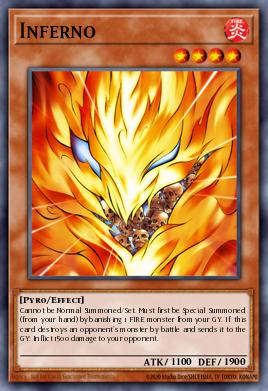 Inferno SDSB-018, carta de Yu-Gi-Oh! de Structure Deck: Soulburner
