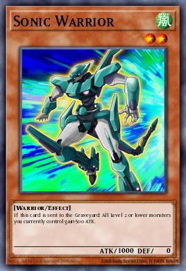 Guerrero Sónico SDSE-012, carta de Yu-Gi-Oh! de Synchron Extreme Structure Deck