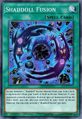 Fusión Sombrañeca SDSH-049, carta de Yu-Gi-Oh! de Structure Deck: Shaddoll Showdown