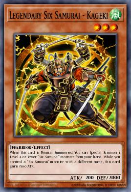 Seis Samuráis Legendarios - Kageki SDWA-018