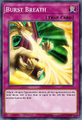Estallido de Aliento SR02-036, carta de Yu-Gi-Oh! de Rise of the True Dragons Structure Deck