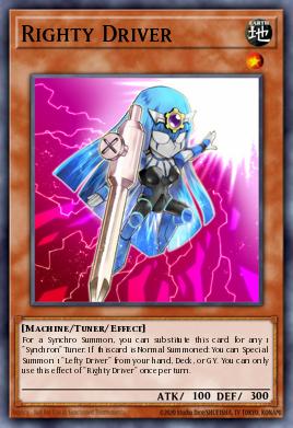 Conductor Diestro SR10-019, carta de Yu-Gi-Oh! de Structure Deck: Mechanized Madness