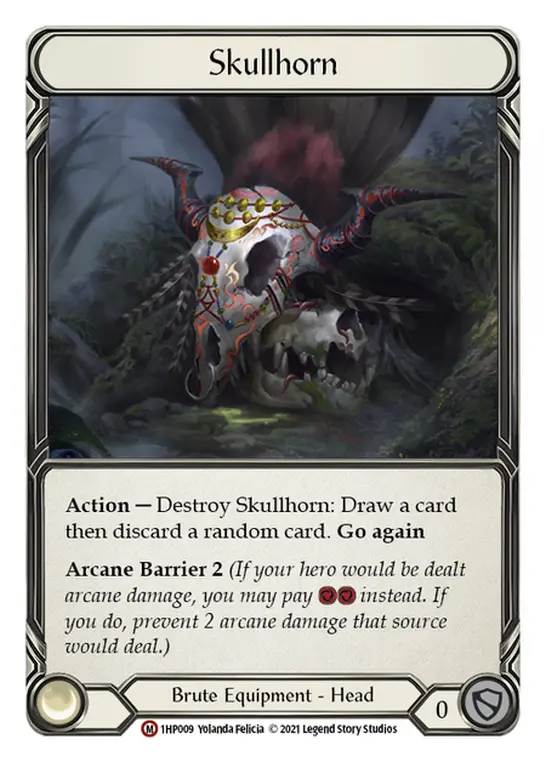 Skullhorn 1HP009, carta de Flesh and Blood de History Pack 1