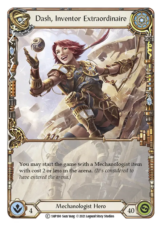 Dash, Inventor Extraordinaire 1HP180, carta de Flesh and Blood de History Pack 1